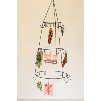  Metal Hanging Tree for Holiday Ornaments – 42.9"H