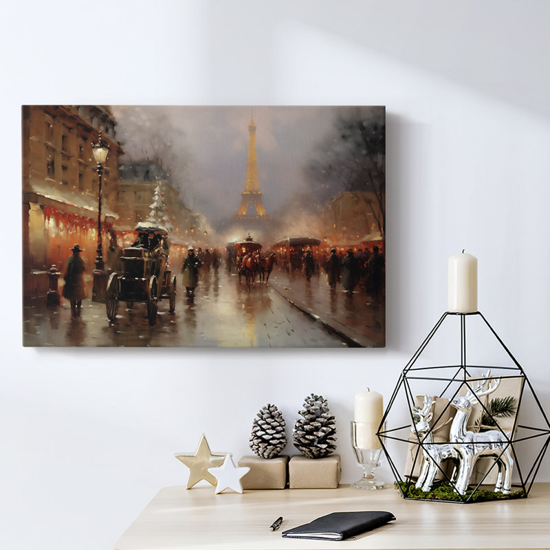 Christmas Holiday Arts - Toile tendue avec châssis, H 40 po x l 60 po