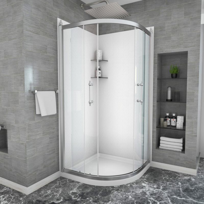 Shower Door 36" X 72" Framed Tub Shower Enclosure