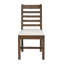 Chaise rembourrée en bois massif Kinston