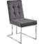 Chaise d'appoint en velours capitonné Chakevia-28747690-28747692