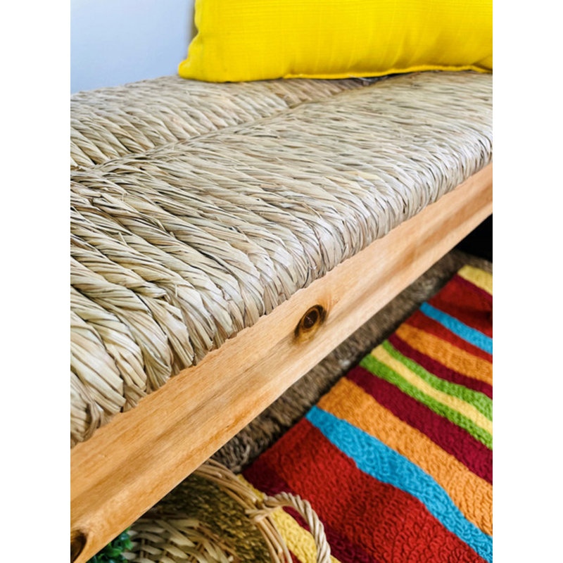 Banc en bois Madilynn, Brun