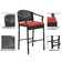 Forest Home 3-Piece  Bar Height Patio Dining Set Outdoor Metal Table Top  For Balcony
