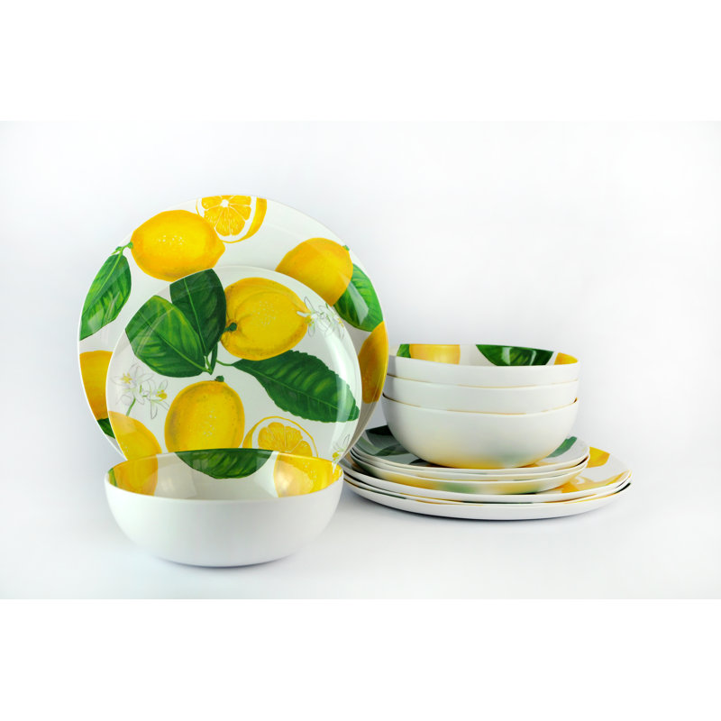 Surles Melamine Dinnerware - Service for 4