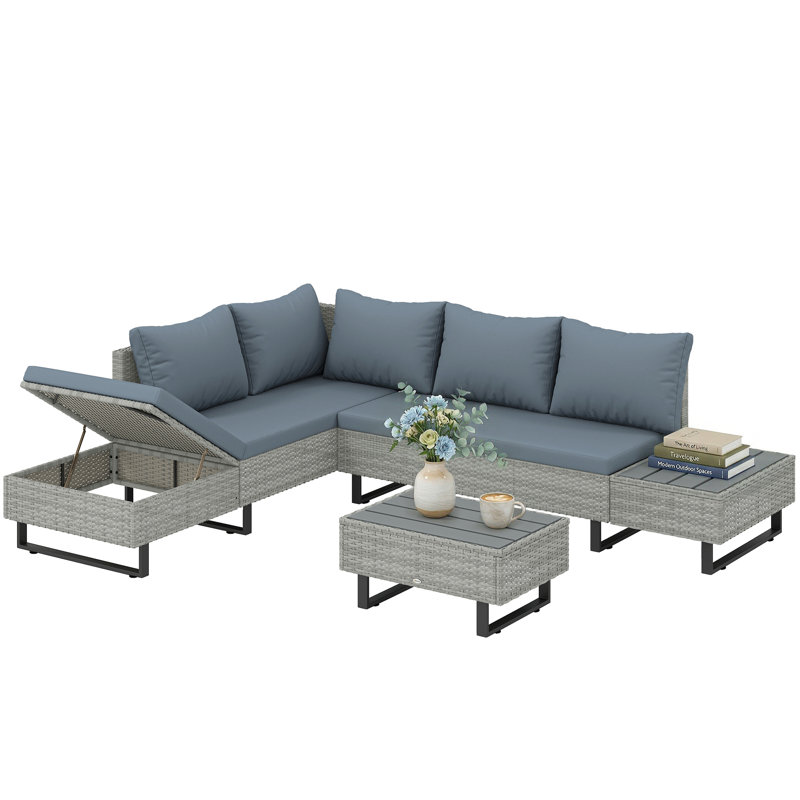 Modular Sofa, Grey, Grey