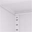 Armoire de cuisine 72 po en métal blanc avec portes, organisateur de rangement autoportant robuste avec 5 tablettes réglables, assemblage sans outil pour le garde-manger, cuisine, salle de bain