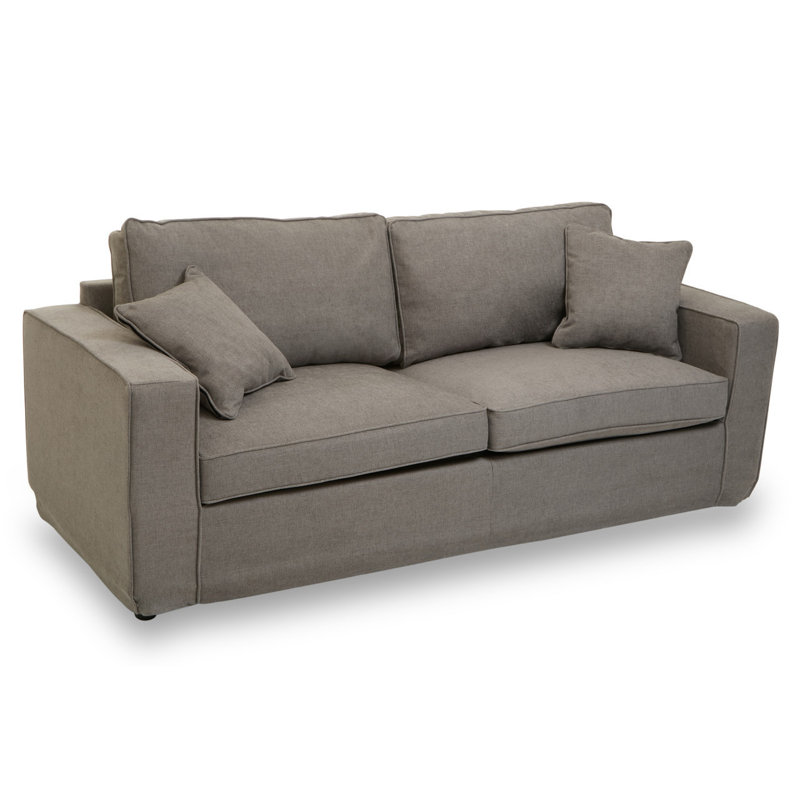 Grace-Olivia Cotton Blend Sofa, Grey, 2