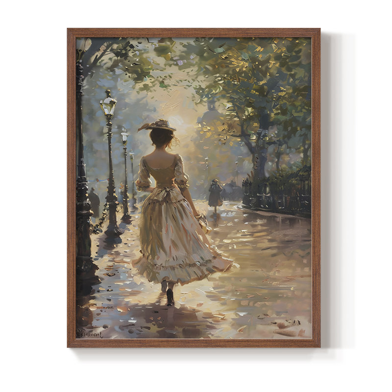 «WOMEN Series DCXCV III», reproduction encadrée - bois massif, H 15 po x l 12 po, Noyer