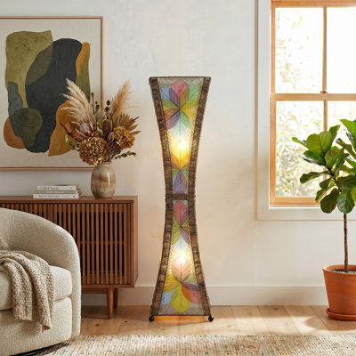 Conrado 48'' Black Column Floor Lamp