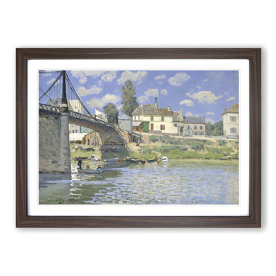 Landscape by Alfred Sisley - Framed Print