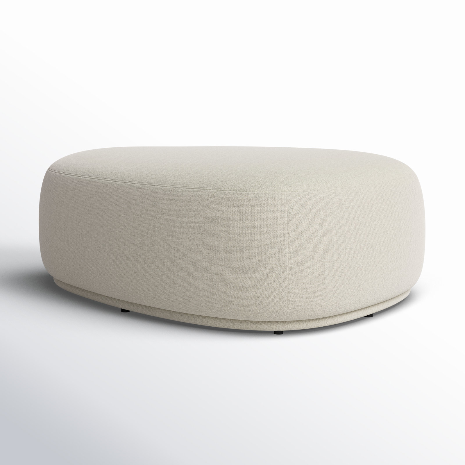 Adna 44" Ottoman, Effie Linen Performance