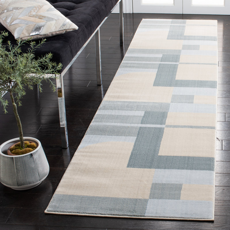 Holyfield 300 Performance Geometric Rug, Runner 2'2" x 9'