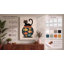 Cat and Fishbowl Mid-Century 1 Piece Wrapped Canvas Wall Art-212654140-212654141