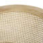 Chaise d'appoint en bois d'hévéa beige naturel