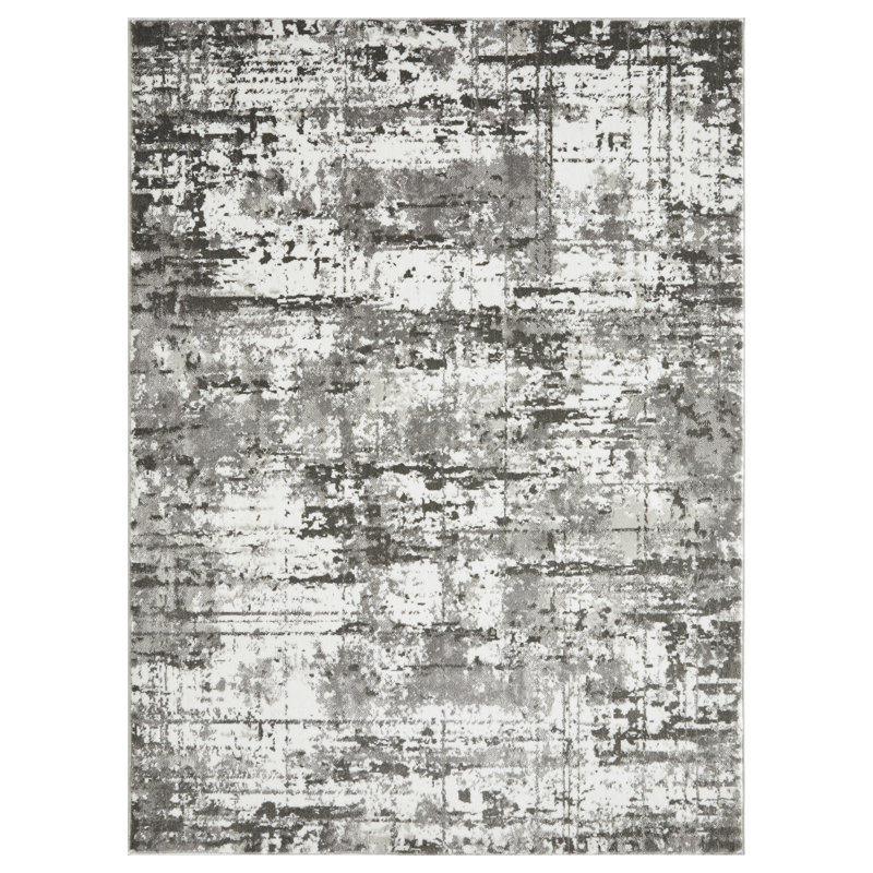 Siante Abstract Indoor Rug, Rectangle 4' x 6'