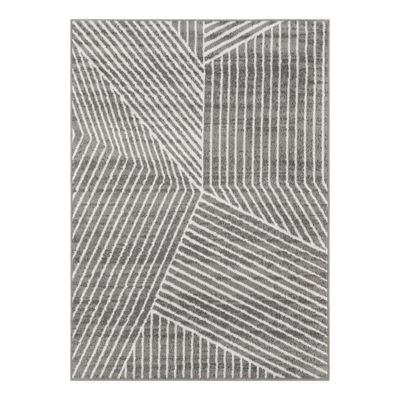 Latitude Run® Orkla Nikolis Rug Gray, Rectangle 5'1" x 7'1"