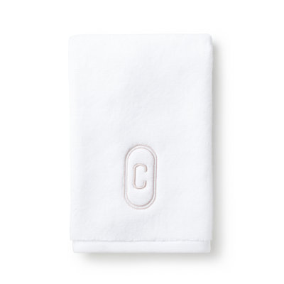 Monogram Embroidered Fingertip Towel