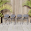 Ensemble de salle à manger de patio extensible 100% bois certifié FSC par Anautica-2007680465