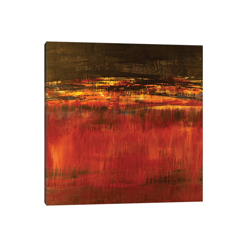 Molten Lava by Liz Jardine - Wrapped Canvas Painting, 30.48 cm H x 30.48 cm W