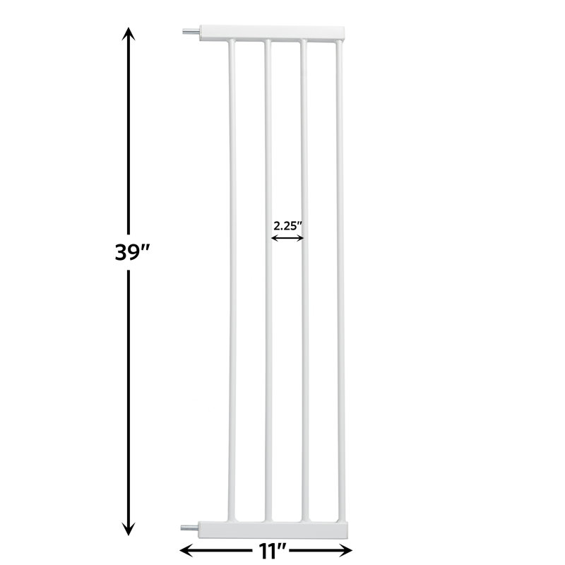 Barrière pour animaux Glow Stripe Extension, H 39 po x l 11 po x P 0,78 po, Blanc