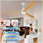 Hot sales Ventilateur de plafond moderne de 72 pouces avec moteur à courant continu réversible à télécommande 3 lumières à DEL 3 couleurs à intensité variable