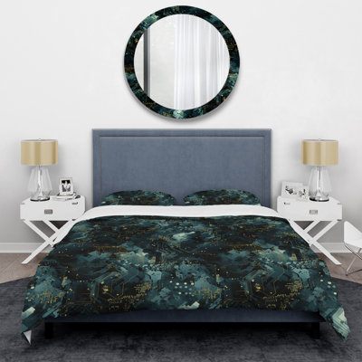 Cyber Camo Nexus II - Abstract Duvet Cover Set - Microfiber Polyester