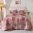 Floral Patchwork Quilt Set Reversible Soft and Lightweight Bedding Set-110565066-110565070