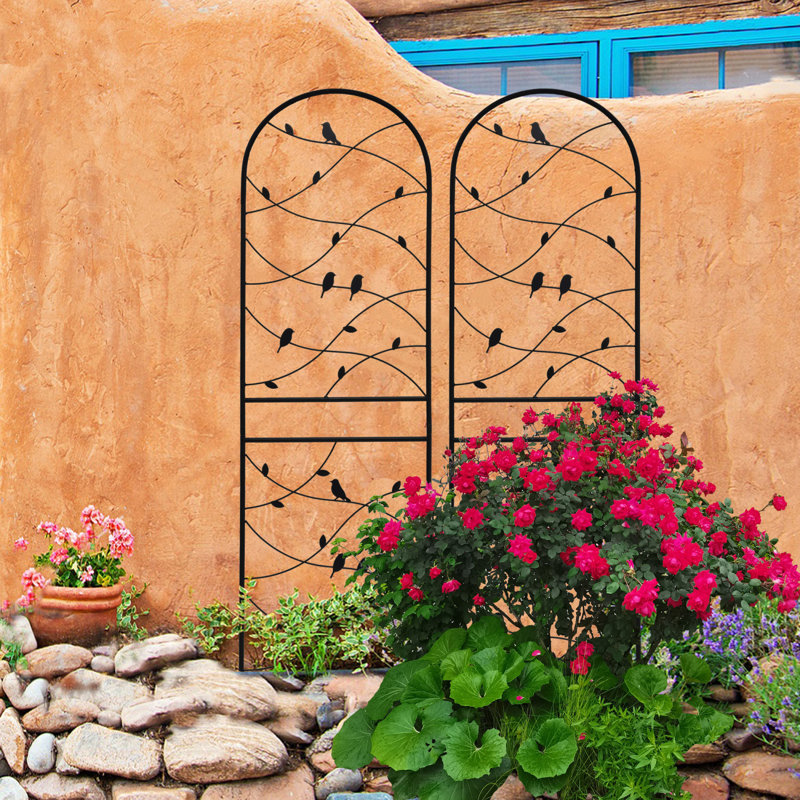 Treillis de jardin en métal pour plantes grimpantes, paquet de 4, 71 po x 19,7 po