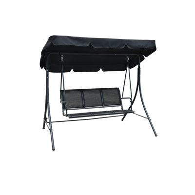 Aaronae 3 Person Porch Swing with Canopy