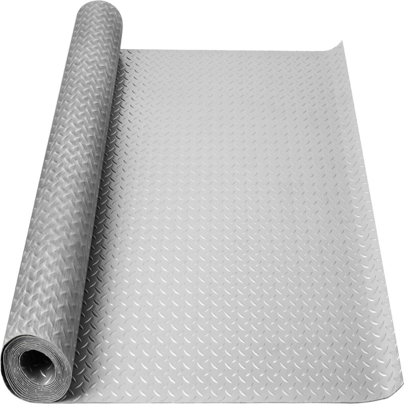 ANMINY Garage Flooring Roll, 90" W × 324" L, Black