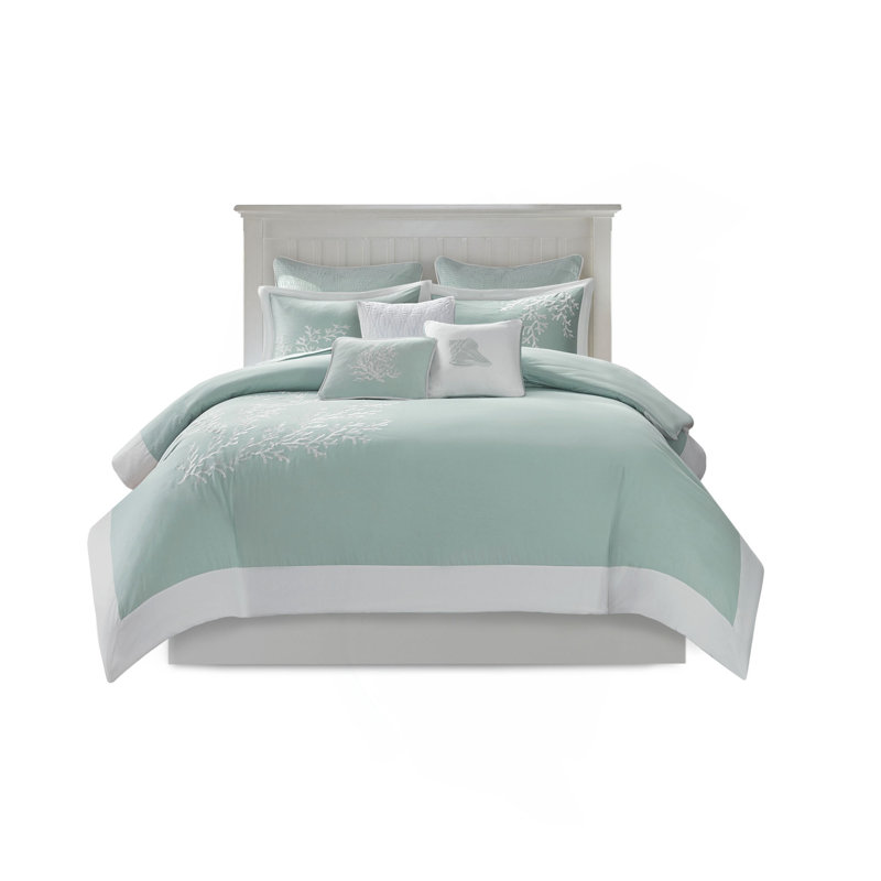 Duvet Cover Mini Set Aqua Queen, Queen Duvet Cover + 2 Shams