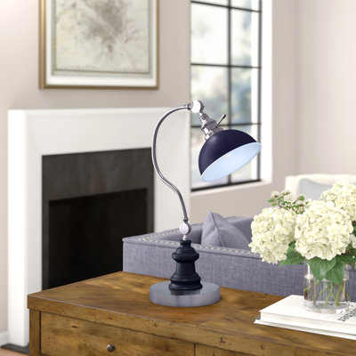 Lampe de bureau noire 22 "h
