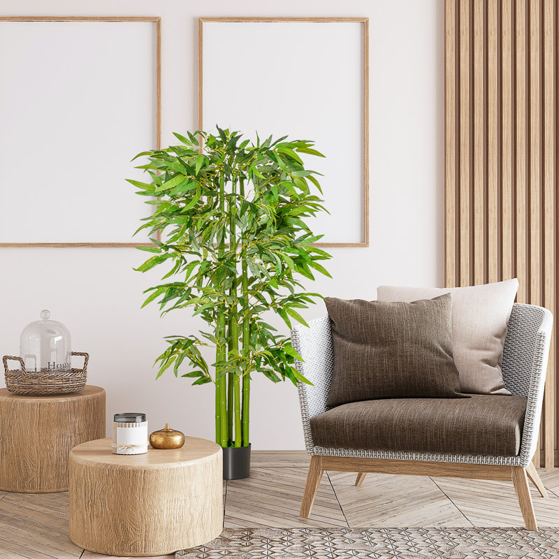 Plante de bambou artificielle 63 po en pot