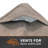 Modern Leisure Garrison Rect/Oval Patio Table & Chair Set Cover,  108"L x 64"W x 34"H, Sandstone