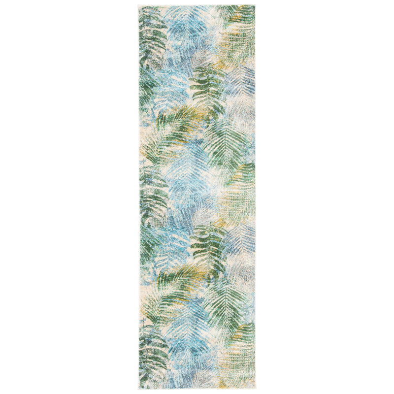 Kinser 300 Performance Floral Rug, Runner 2'2" x 7'