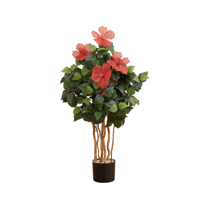 Traylor 36'' Faux Flowering Tree in Pot