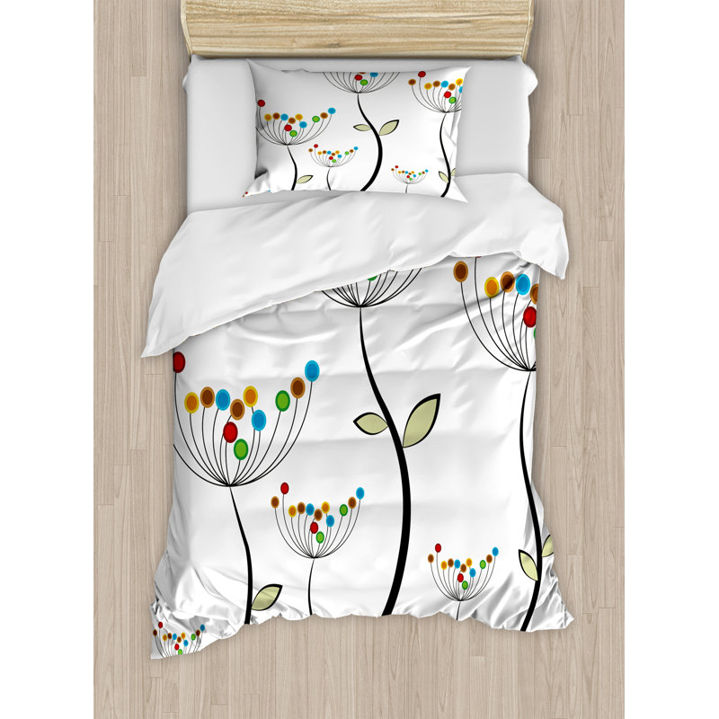 Modern & Contemporary Polyester Duvet Cover, Twin