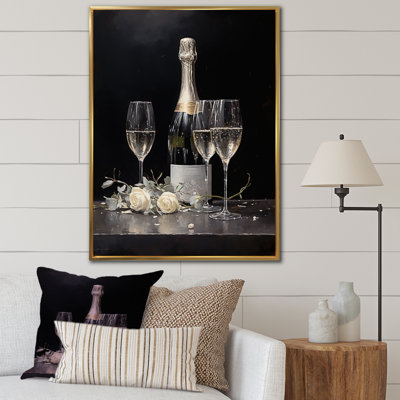 " Cuves Sparkling Champagne Canvas I "