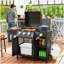 Barbecue au gaz avec brûleur latéral