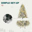 Sapin de Noël enneigé blanc pré-éclairé-1524881713