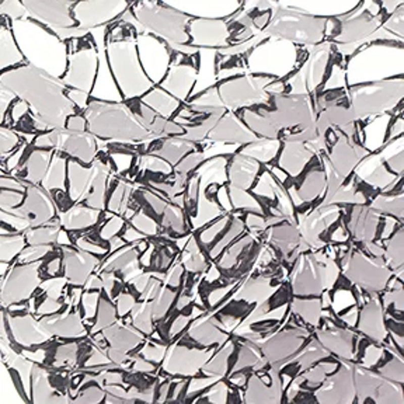 Table basse moderne en verre trempé Dieu, Gris