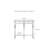 Retro Solid Wood Console Table with 2 Drawers
