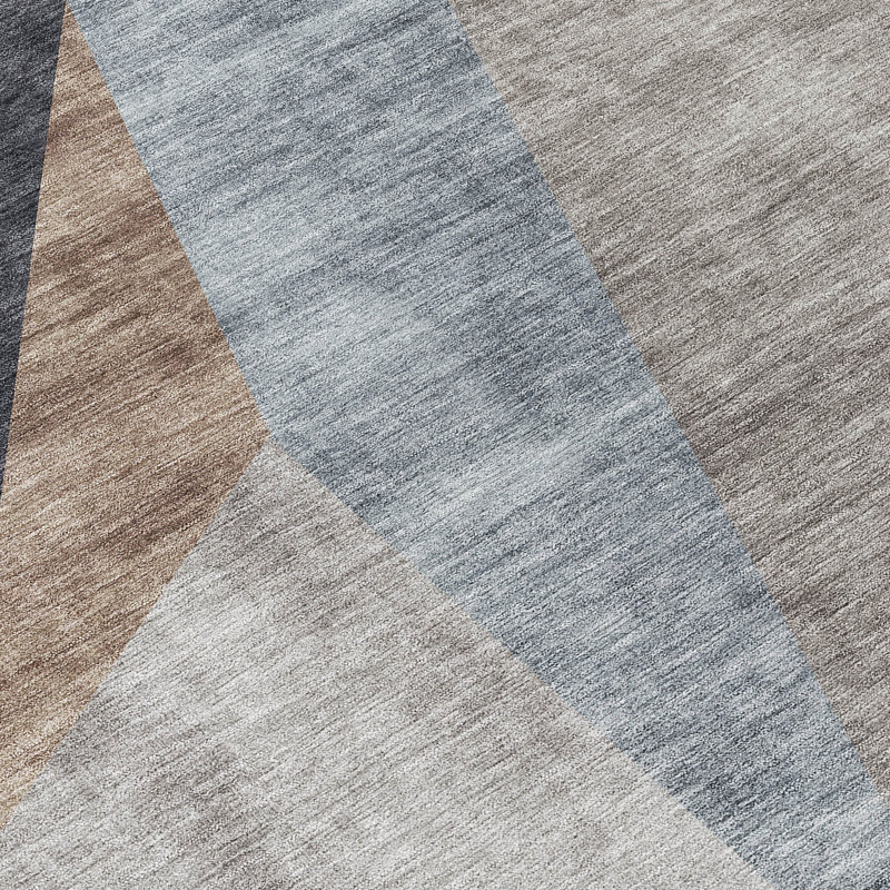 Karsyn Washable Abstract Indoor / Outdoor Rug, Round 8'