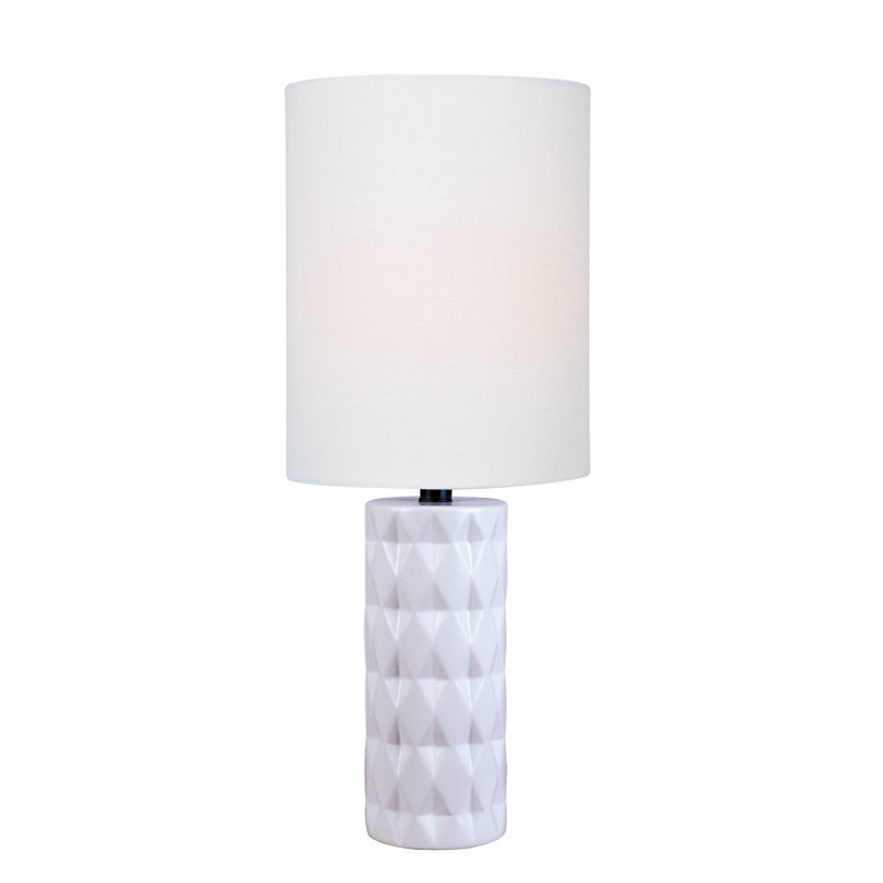 Lampe de table 17 po Makenna, Blanc
