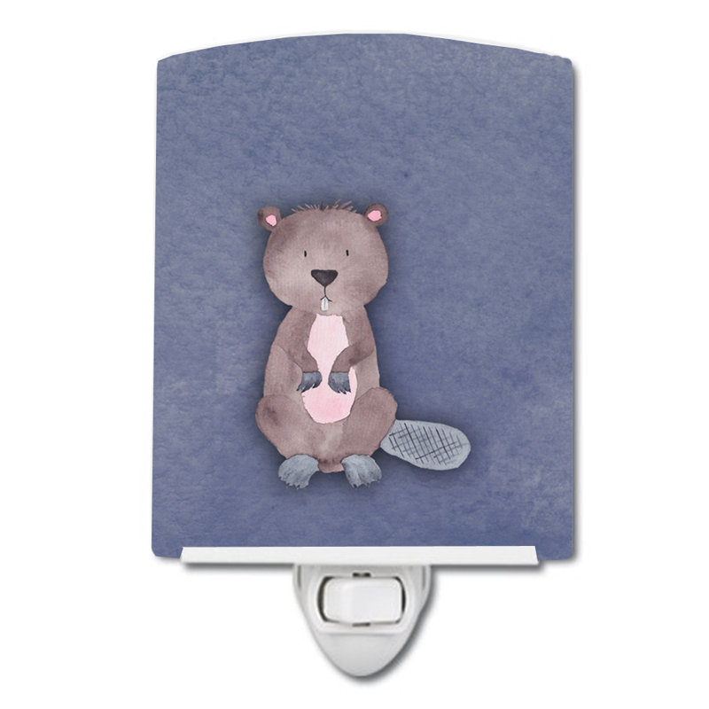 Éclairage de nuit en céramique beaver