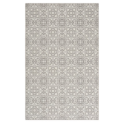 Tapis d'extérieur à motif floral boho rétro pour chambre à coucher, salon, tapis décoratif lavable