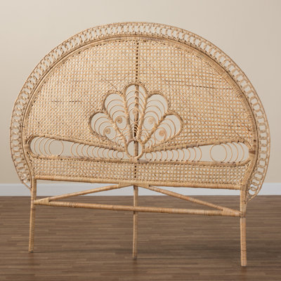 Berthalee Queen Rattan Panel Headboard by Bay Isle Home