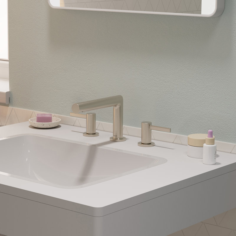 Hansgrohe Zesis S Widespread Faucet 100 With Pop-Up Drain, 1.2 GPM, Brushed Nickel