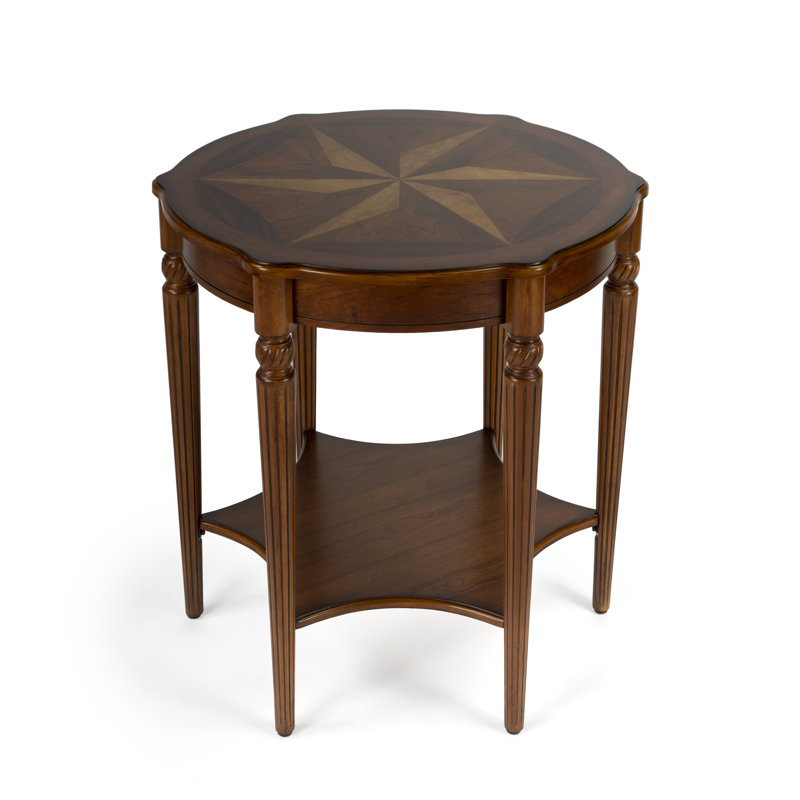 Bainbridge Round Side Table, Brown