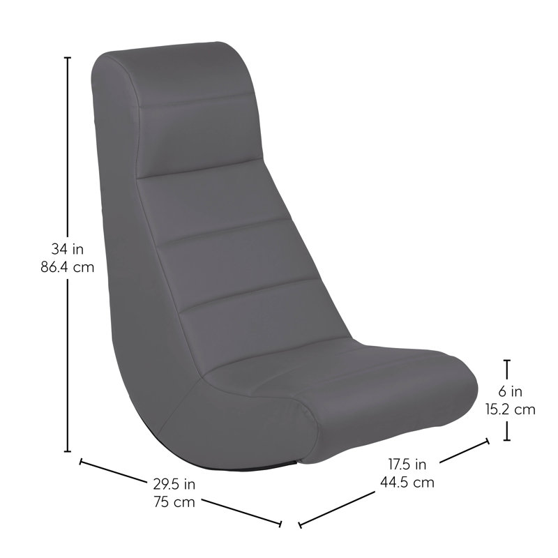 Chaise berçante horizontale, Gris foncé